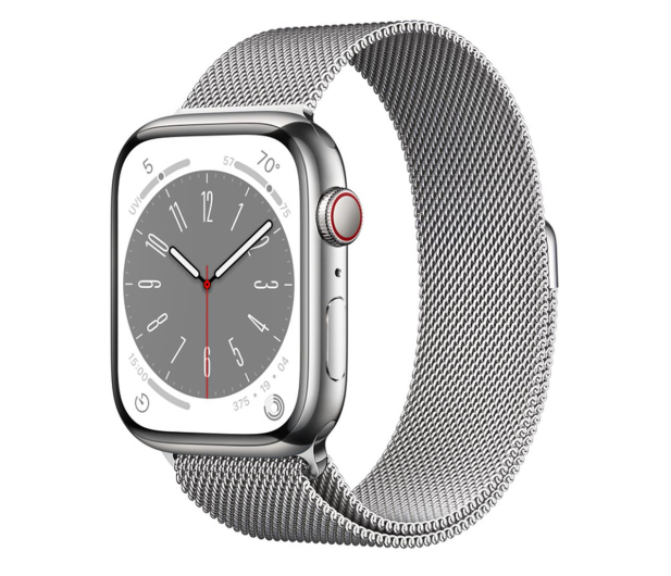 Apple Watch 8 45/Silver Steel/Silver Milanese Loop LTE - 1071007 - zdjęcie